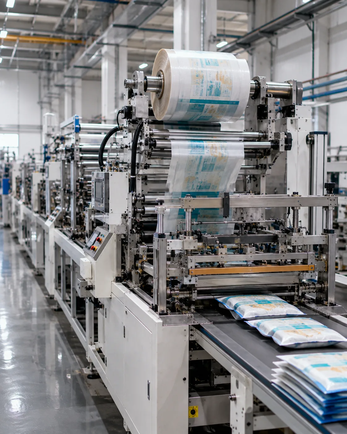 Bag converting and forming line at the Tansox Quanzhou plant