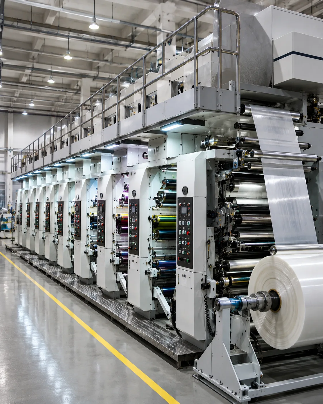 Flexographic printing line at the Tansox Quanzhou plant