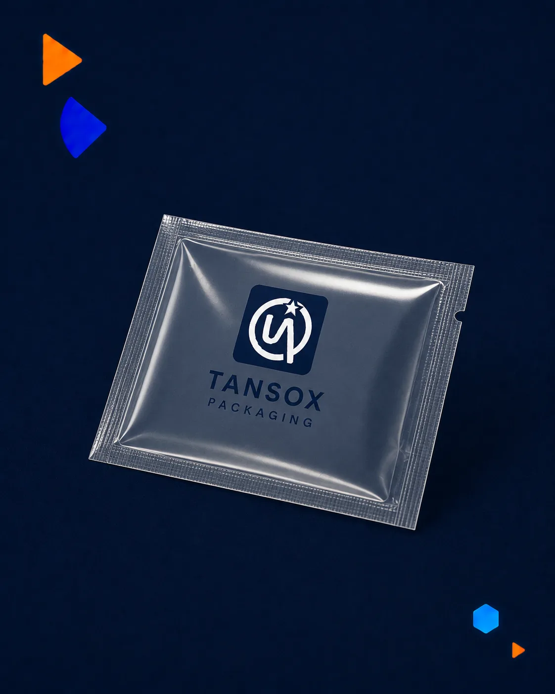 Custom face mask pouch with pet / al / pe · clear barrier film, 12-colour gravure · sterile barrier · tear notch
