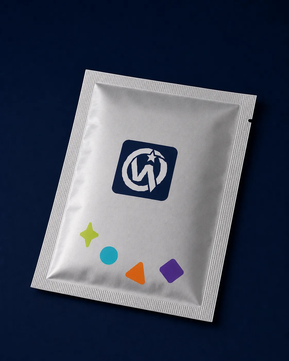 Custom maternity pad wrapper with pet / al / pe · matte foil laminate, 12-colour gravure · barrier · tear notch
