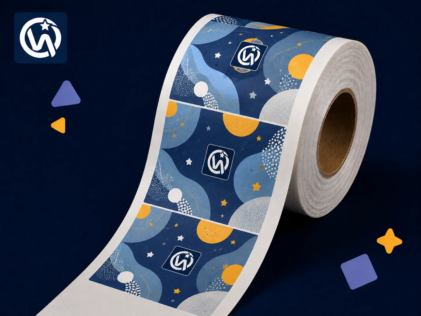 Full-Print Front Patch — Full-bleed brand graphics for maximum visual coverage