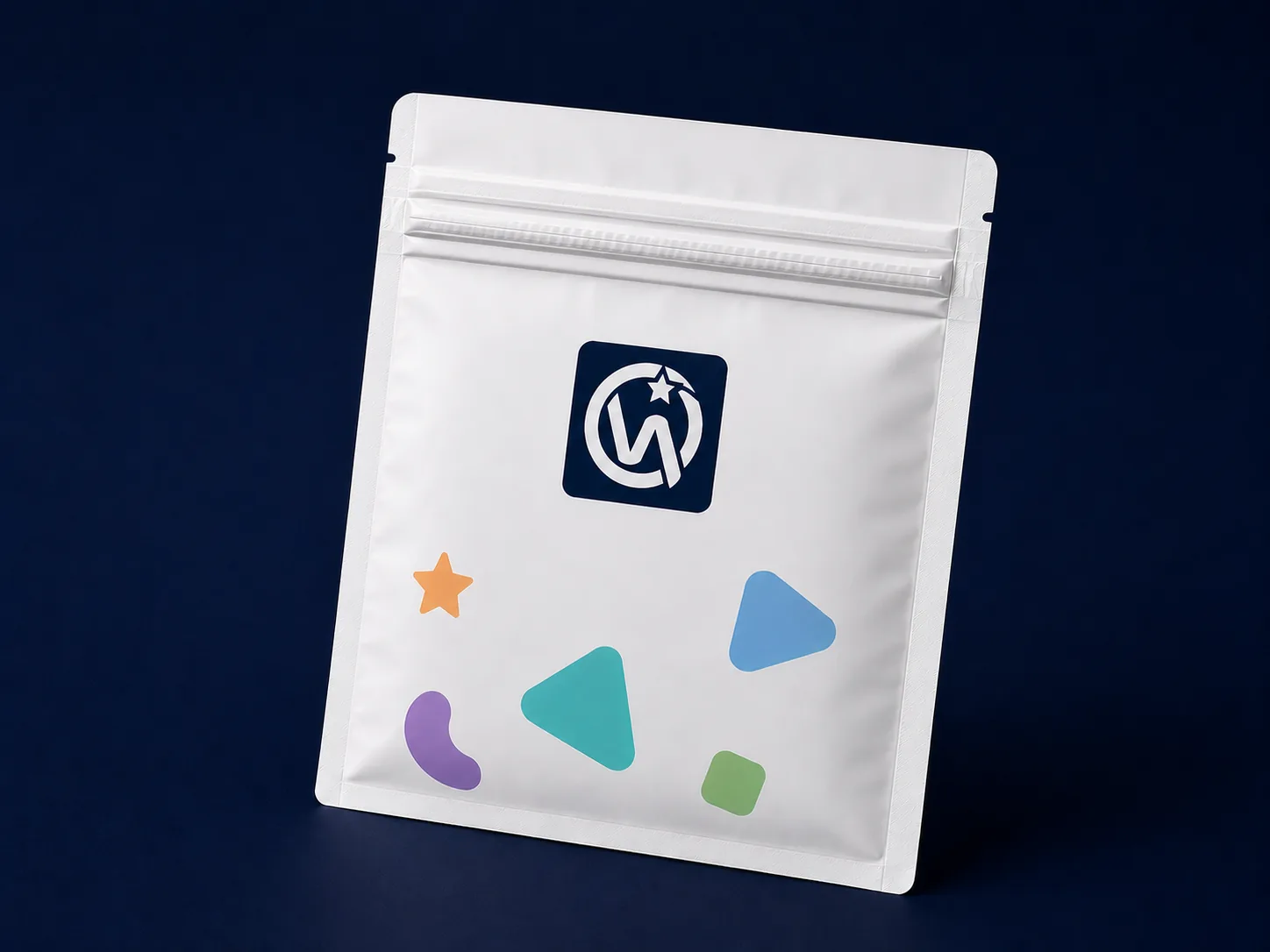 Zipper Mylar Bag — Foil pouch with press-to-close PTR zipper