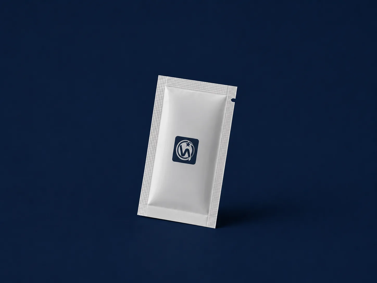 Tear-Notch Sachet — 3 or 4 side seal with pre-cut tear notch for easy opening