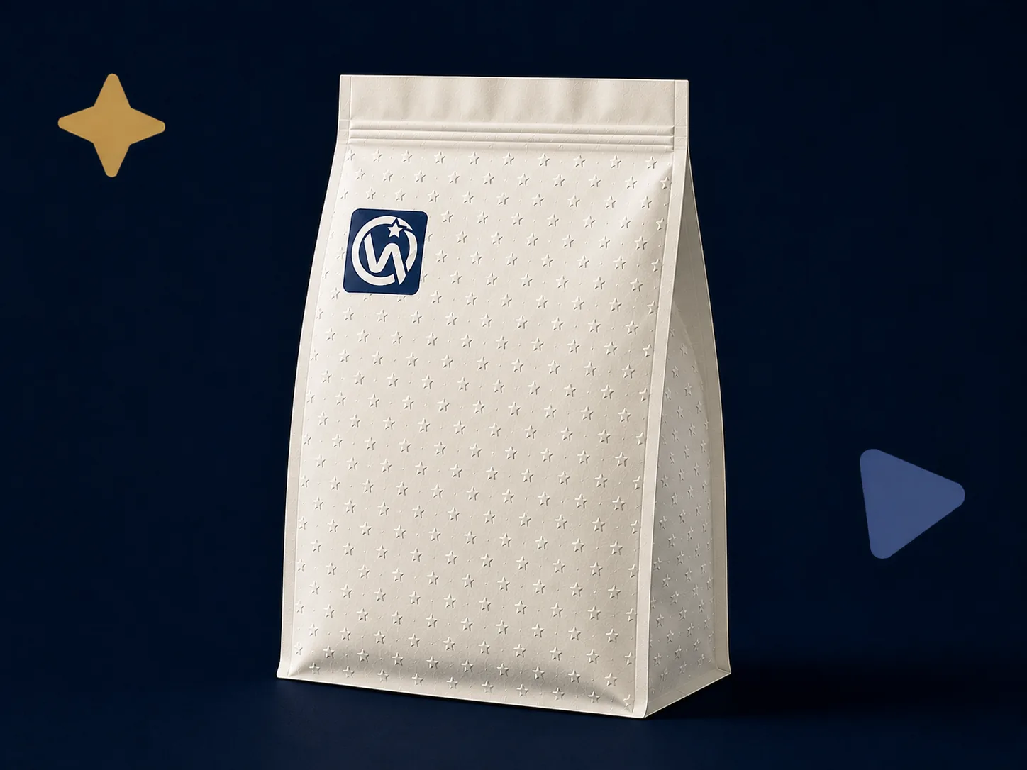 Euro Bottom Bag — Euro-style stand-up bags with embossed surface