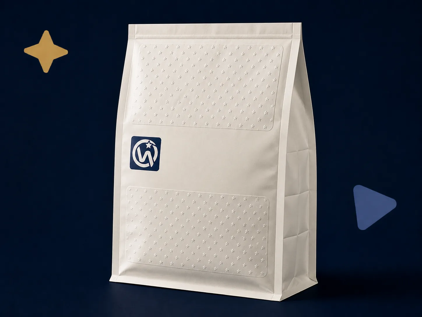 Side Gusset Bag — Large-format gusseted bags with 3D emboss panels