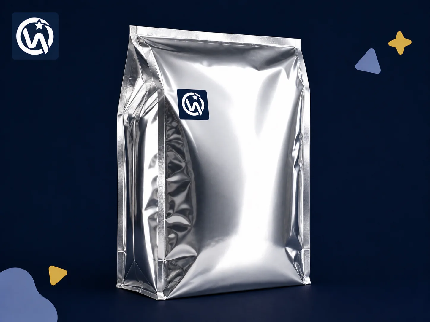 Side Gusset Bag — Aluminized large-format bags for high unit count packs