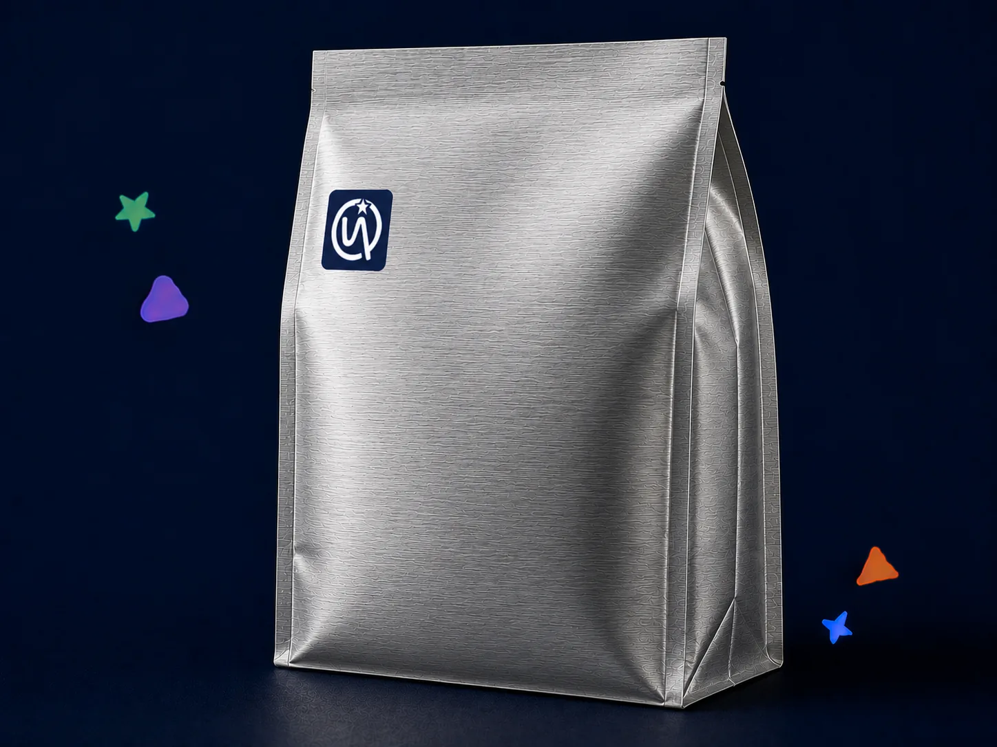 Side Gusset Bag — Large-format gusseted bags with brushed finish