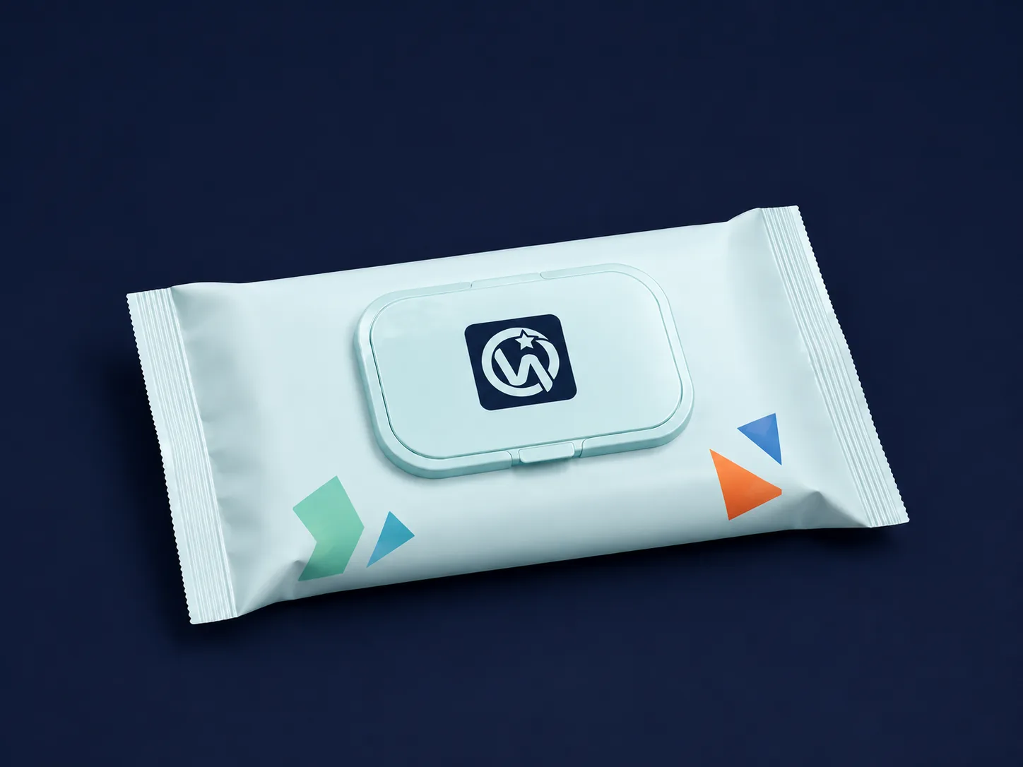Wet Wipes Bag — flat wet wipes pouch with press-to-close lid