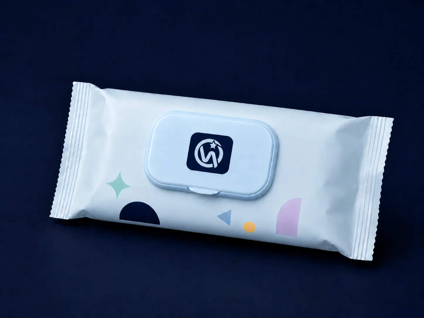 Baby Wipes Bag — Soft-touch laminate outer for premium baby care feel