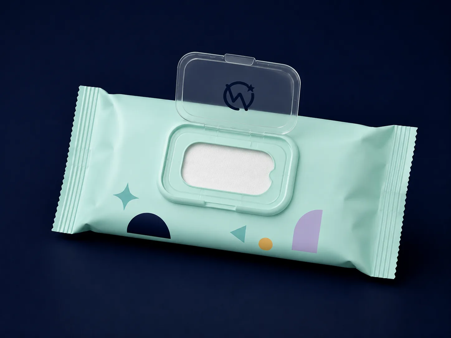 Antibacterial Wipes Pouch — Moisture-barrier foil laminate for antibacterial and medical wipes