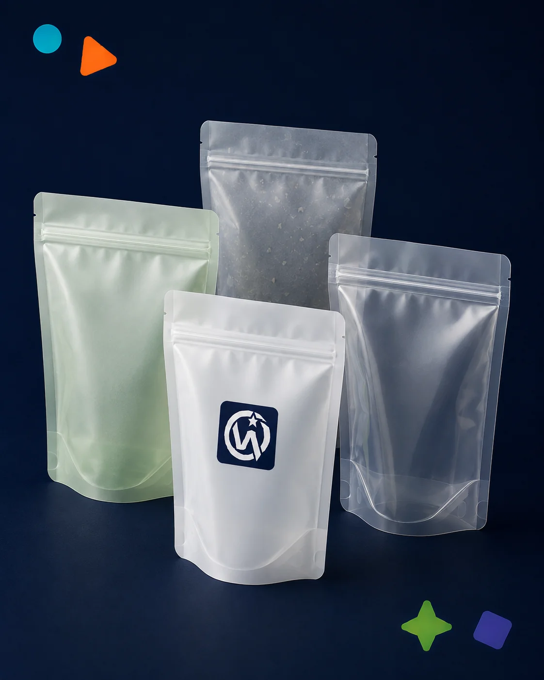 Lower-Carbon Packaging — Lower-Carbon Flexible Packaging Structures (bio-pe · pcr content · mono-material · pla)