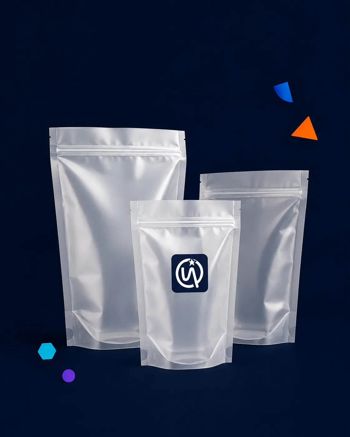 Compostable Pouches — PLA / PBAT Blend · Industrially Compostable (en 13432 · astm d6400 · ok compost (tüv))