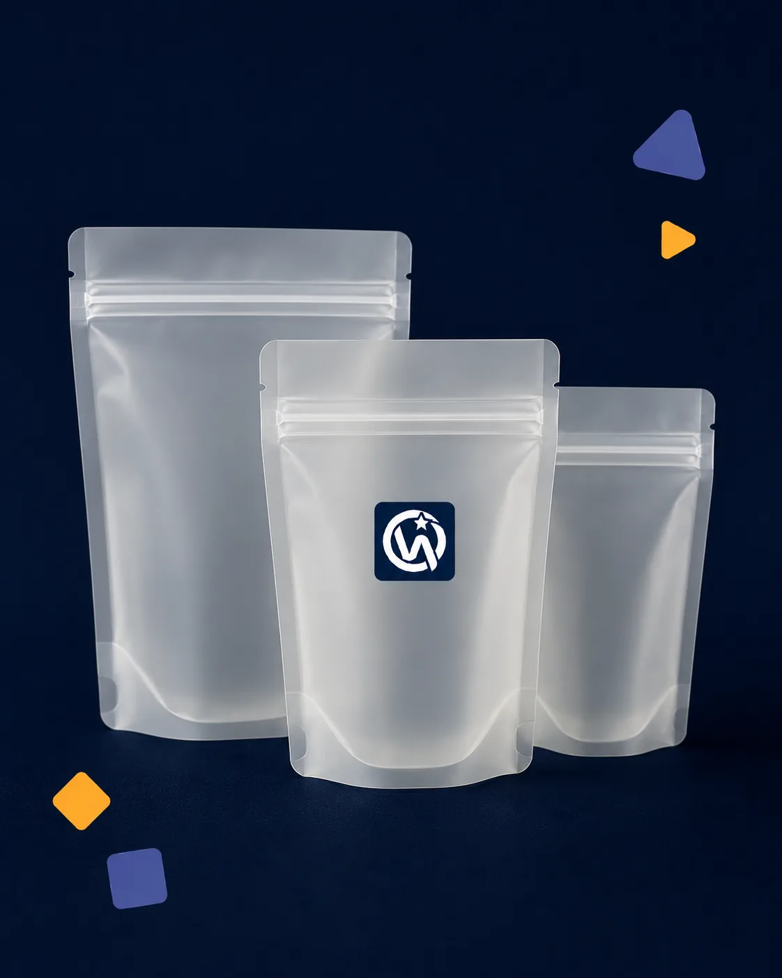 Mono-Material Pouches — All-PE Mono-Material · MDO-PE / LDPE (recyclass · how2recycle · apr compliant)